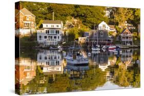 Massachusetts, Gloucester, Annisquam, Lobster Cove, Autumn-Walter Bibikow-Stretched Canvas