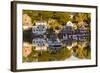 Massachusetts, Gloucester, Annisquam, Lobster Cove, Autumn-Walter Bibikow-Framed Photographic Print