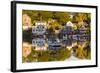 Massachusetts, Gloucester, Annisquam, Lobster Cove, Autumn-Walter Bibikow-Framed Photographic Print