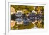 Massachusetts, Gloucester, Annisquam, Lobster Cove, Autumn-Walter Bibikow-Framed Photographic Print