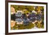 Massachusetts, Gloucester, Annisquam, Lobster Cove, Autumn-Walter Bibikow-Framed Photographic Print