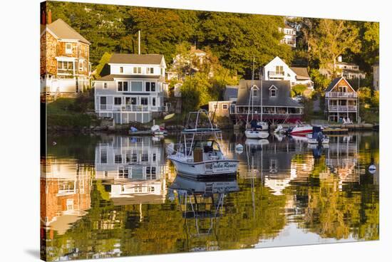 Massachusetts, Gloucester, Annisquam, Lobster Cove, Autumn-Walter Bibikow-Stretched Canvas
