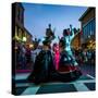 Massachusetts, Gloucester Downtown Block Party, Belly Dancers-Walter Bibikow-Stretched Canvas