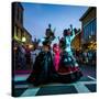 Massachusetts, Gloucester Downtown Block Party, Belly Dancers-Walter Bibikow-Stretched Canvas