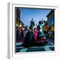 Massachusetts, Gloucester Downtown Block Party, Belly Dancers-Walter Bibikow-Framed Premium Photographic Print