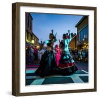 Massachusetts, Gloucester Downtown Block Party, Belly Dancers-Walter Bibikow-Framed Photographic Print