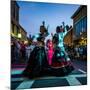 Massachusetts, Gloucester Downtown Block Party, Belly Dancers-Walter Bibikow-Mounted Photographic Print