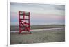 Massachusetts, Gloucester, Good Harbor Beach, Life Guard Chair-Walter Bibikow-Framed Photographic Print