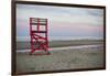 Massachusetts, Gloucester, Good Harbor Beach, Life Guard Chair-Walter Bibikow-Framed Photographic Print