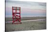 Massachusetts, Gloucester, Good Harbor Beach, Life Guard Chair-Walter Bibikow-Stretched Canvas