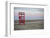 Massachusetts, Gloucester, Good Harbor Beach, Life Guard Chair-Walter Bibikow-Framed Photographic Print