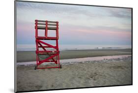Massachusetts, Gloucester, Good Harbor Beach, Life Guard Chair-Walter Bibikow-Mounted Photographic Print