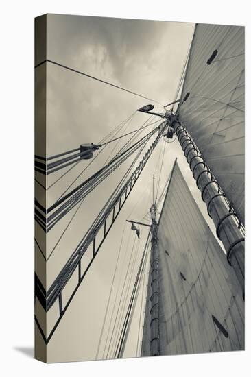 Massachusetts, Gloucester, Schooner Festival, Sails and Masts-Walter Bibikow-Stretched Canvas