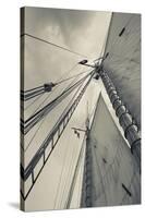 Massachusetts, Gloucester, Schooner Festival, Sails and Masts-Walter Bibikow-Stretched Canvas