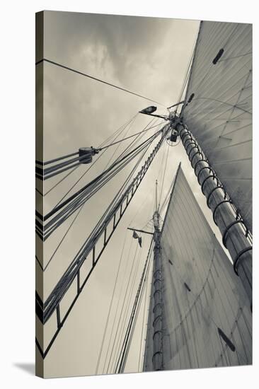 Massachusetts, Gloucester, Schooner Festival, Sails and Masts-Walter Bibikow-Stretched Canvas