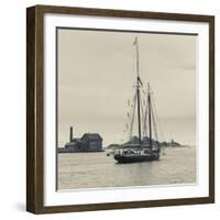 Massachusetts, Schooner Festival, Schooners in Gloucester Harbor-Walter Bibikow-Framed Photographic Print