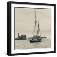 Massachusetts, Schooner Festival, Schooners in Gloucester Harbor-Walter Bibikow-Framed Photographic Print