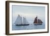 Massachusetts, Schooner Festival, Schooners in Gloucester Harbor-Walter Bibikow-Framed Photographic Print