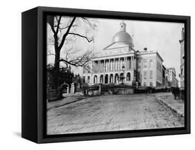 Massachusetts State House-N.L. Stebbins-Framed Stretched Canvas