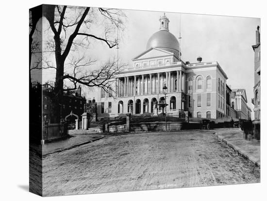 Massachusetts State House-N.L. Stebbins-Stretched Canvas