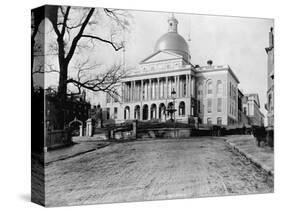 Massachusetts State House-N.L. Stebbins-Stretched Canvas