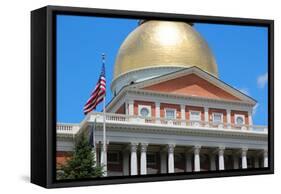 Massachusetts State House-Tupungato-Framed Stretched Canvas