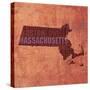 Massachusetts State Words-David Bowman-Stretched Canvas