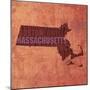 Massachusetts State Words-David Bowman-Mounted Giclee Print