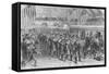 Massachusetts Volunteers on to Washington-Frank Leslie-Framed Stretched Canvas