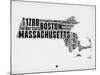 Massachusetts Word Cloud 2-NaxArt-Mounted Art Print