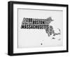 Massachusetts Word Cloud 2-NaxArt-Framed Art Print