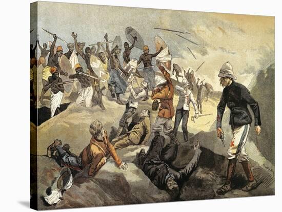 Massacre at British Mission, January 1897, Colonial Wars, Benin-null-Stretched Canvas