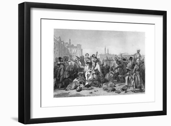 Massacre at Cawnpore, 1857-null-Framed Giclee Print