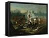 Massacre at Wyoming Valley-Eugène Boudin-Framed Stretched Canvas