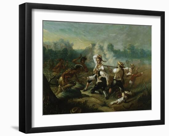 Massacre at Wyoming Valley-Eugène Boudin-Framed Giclee Print