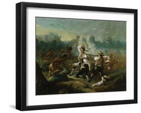 Massacre at Wyoming Valley-Eugène Boudin-Framed Giclee Print
