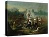 Massacre at Wyoming Valley-Eugène Boudin-Stretched Canvas