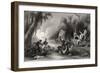 Massacre in the Boats Off Cawnpore in 1857, from 'The History of the Indian Mutiny', Published in…-English School-Framed Giclee Print