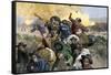 Massacre of Chinese Immigrants at Rock Springs, Wyoming, 1885-null-Framed Stretched Canvas