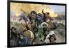 Massacre of Chinese Immigrants at Rock Springs, Wyoming, 1885-null-Framed Giclee Print