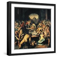 Massacre of Innocents, Central Panel of Triptych-Cornelis Cornelisz Van Haarlem-Framed Giclee Print