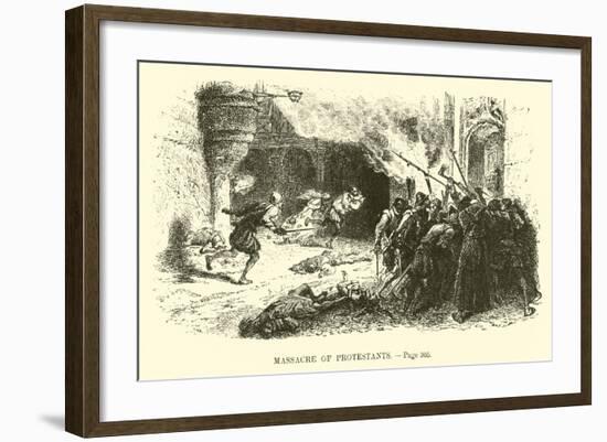 Massacre of Protestants-null-Framed Giclee Print