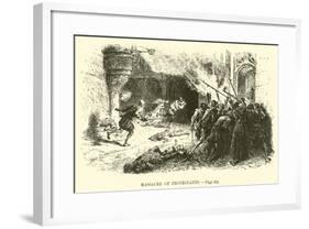 Massacre of Protestants-null-Framed Giclee Print