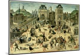Massacre of Saint Bartholomew's Day, Aug. 24, 1572-Francois Dubois-Mounted Art Print