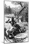 Massacre of Settlers by Native Americans, C17th Century-null-Mounted Giclee Print