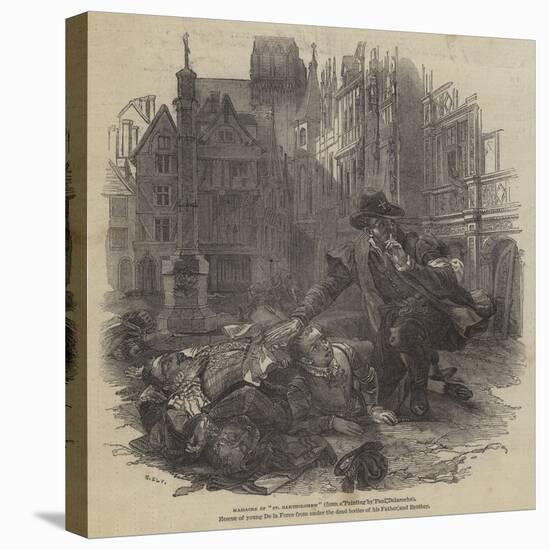 Massacre of St Bartholomew-Hippolyte Delaroche-Stretched Canvas