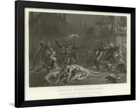 Massacre of St Bartholomew-Alonzo Chappel-Framed Giclee Print