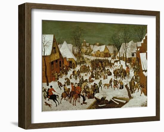 Massacre of the Innocents, 1565-66-Pieter Bruegel the Elder-Framed Giclee Print
