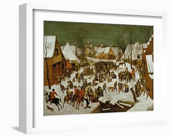 Massacre of the Innocents, 1565-66-Pieter Bruegel the Elder-Framed Giclee Print
