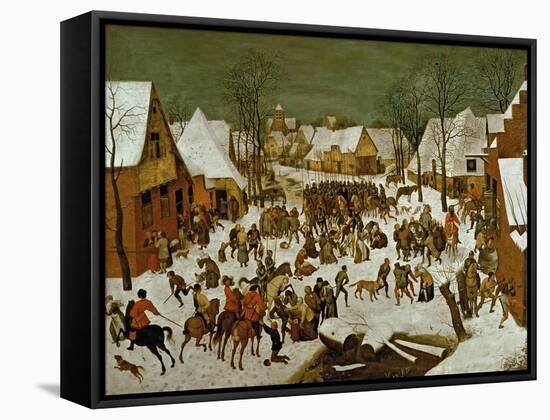 Massacre of the Innocents, 1565-66-Pieter Bruegel the Elder-Framed Stretched Canvas